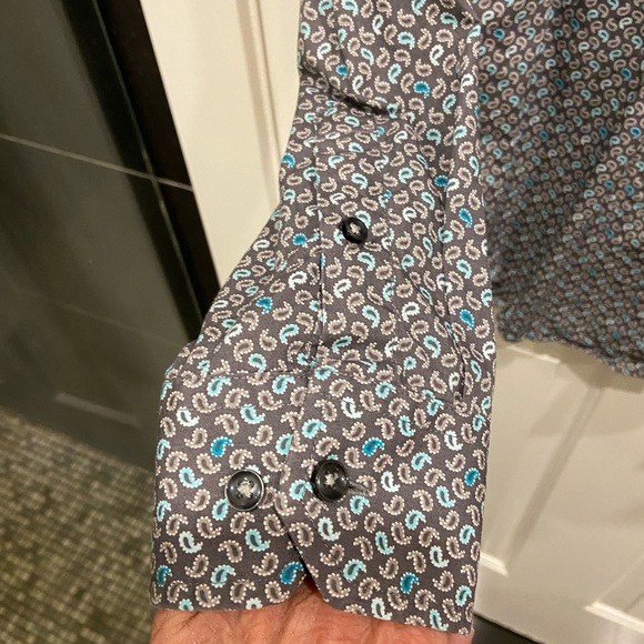 Mens Used Small Tasso Elba Casual Dress Shirt - Picture 3 of 4